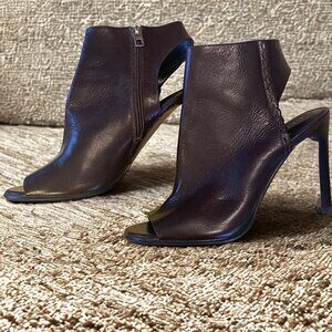Coach Izzie Leather Peep-Toe High Heel Booties Size 9.5B - Worn Once